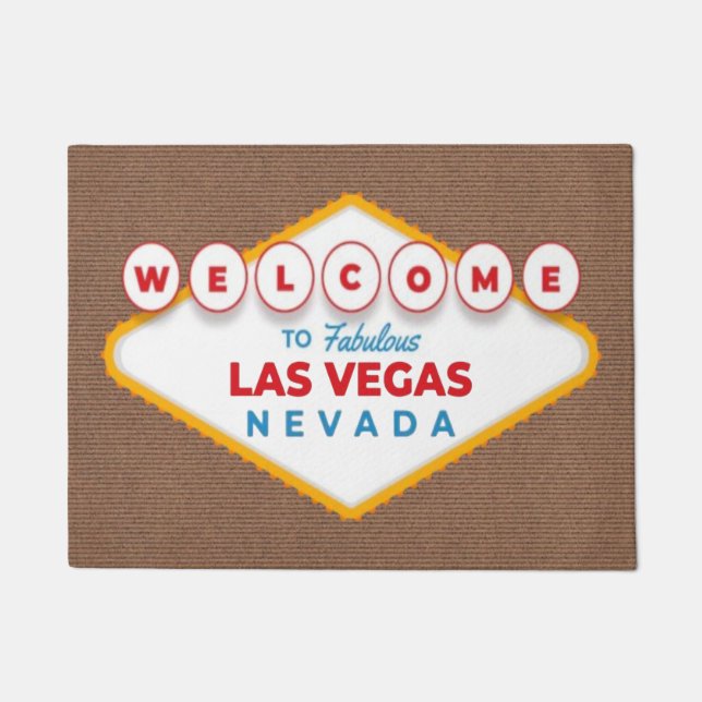 Welcome to Fabulous Las Vegas Nevada Doormat (Front)