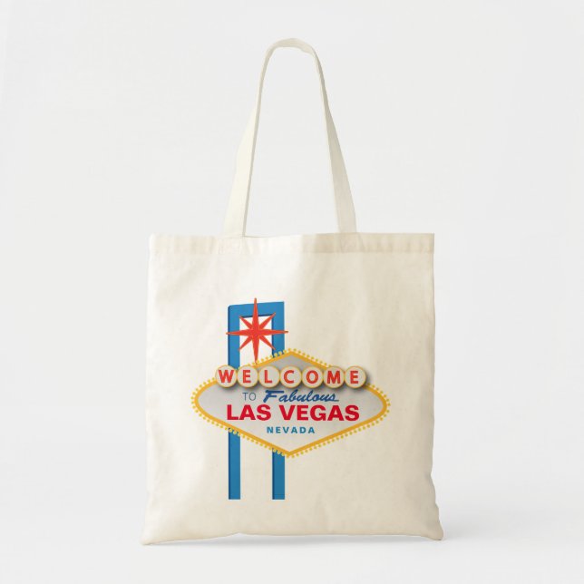 "Welcome to fabulous Las Vegas Nevada" iconic sign Tote Bag (Front)