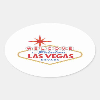 Welcome to Fabulous Las Vegas, Nevada Oval Sticker