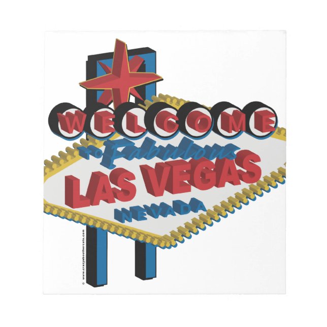 Welcome to Fabulous Las Vegas Notepad (Front)