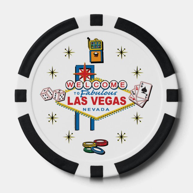 Welcome to Fabulous Las Vegas Poker Chips (Front)