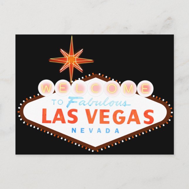 Welcome To Fabulous Las Vegas Postcard (Front)