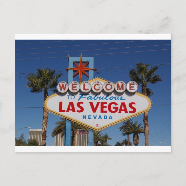 Welcome To Fabulous Las Vegas Sign  Postcard (Front)