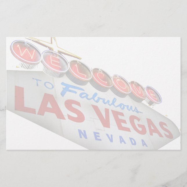 Welcome to Fabulous Las Vegas Stationery (Front)