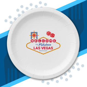 Welcome To Fabulous Las Vegas - Vegas Trip Paper Plate