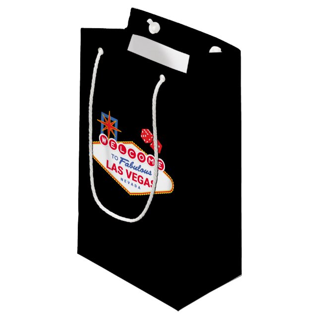 Welcome To Fabulous Las Vegas - Vegas Trip Small Gift Bag (Front Angled)
