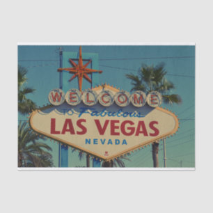 Welcome to Fabulous Las Vegas Vintage Sign  Tissue Paper