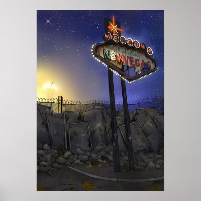 welcome to fabulous new vegas poster (Front)