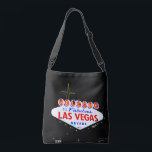 Welcome to Fabuous Las Vegas Nevada Sin City Crossbody Bag<br><div class="desc">Welcome to Fabulous Las Vegas Nevada neon sign.  This make a great gift for anyone headed to sin city or as a memory from a trip you took there.  

You can customise and personalise this by adding text in the font and style you choose.</div>