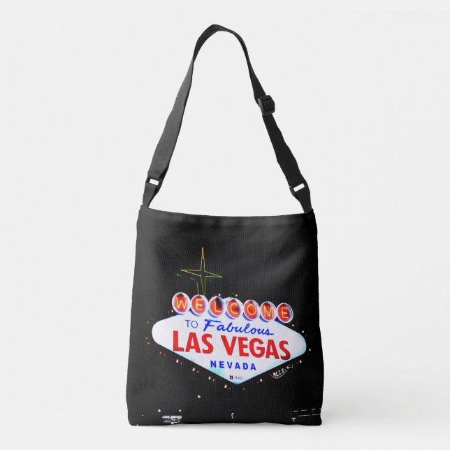 Welcome to Fabuous Las Vegas Nevada Sin City Crossbody Bag (Back)