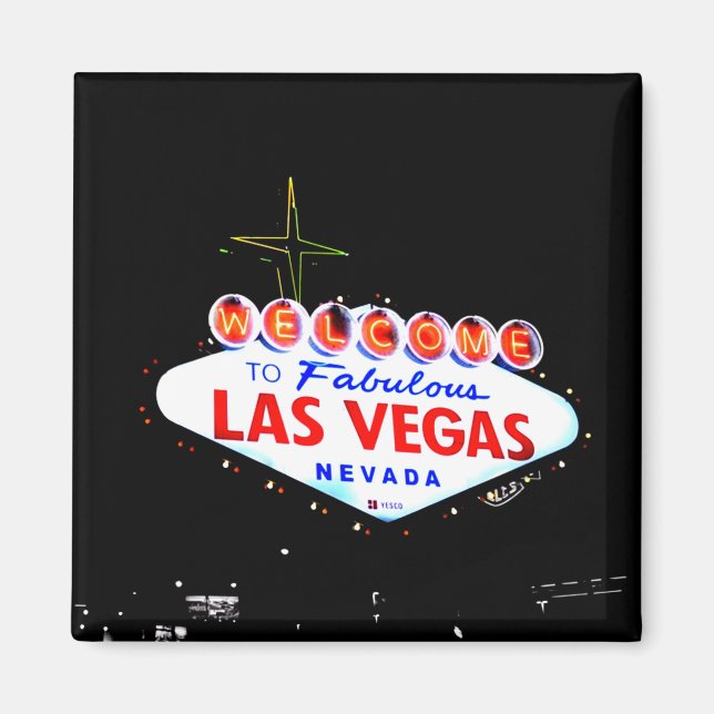 Welcome to Fabuous Las Vegas Nevada Sin City Magnet (Front)
