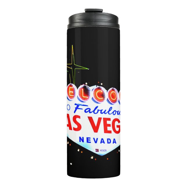 Welcome to Fabuous Las Vegas Nevada Sin City Thermal Tumbler (Front)