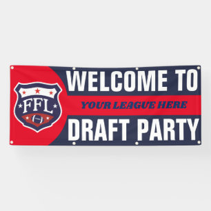 Welcome to Fantasy Football Draught Party Banner