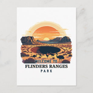 Welcome to Flinders Ranges National Australian Holiday Postcard