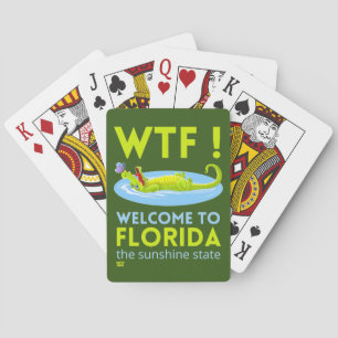 "WELCOME TO FLORIDA" funny  Playing Cards