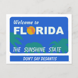 Welcome To Florida Your Text Postcard