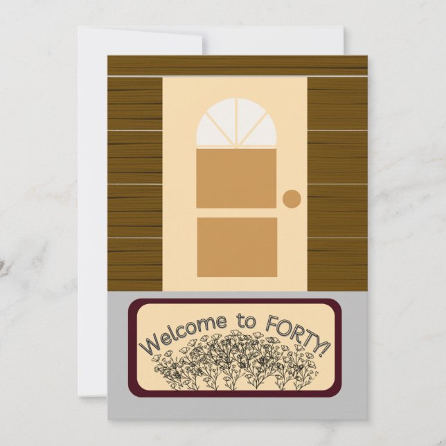 Welcome to Forty! Happy 40th Birthday! (Front)