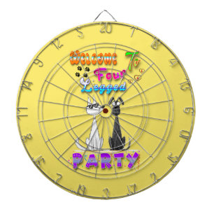 Welcome To Four Legged Party Dartboard