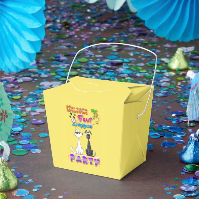 Welcome To Four Legged Party Favour Box (Party)