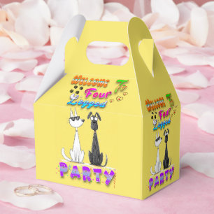 Welcome To Four Legged Party Favour Box