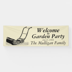 Welcome to Garden Party Custom Outdoor Banner