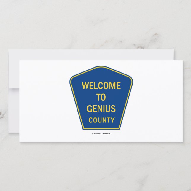 Welcome To Genius County (Signs) (Front)