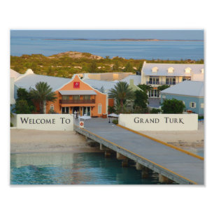 "Welcome To Grand Turk", photography, Caribbean Photo Print
