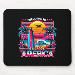 Welcome To Gulf Of Us America Vintage Beach Hawaii Mouse Mat