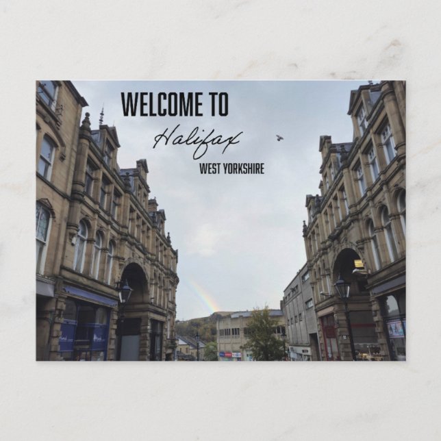 Welcome to Halifax Town Centre Postcard (Front)
