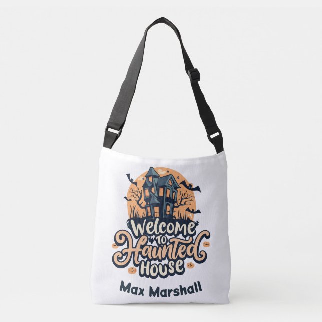 Welcome to Haunted House - Batty for You Crossbody Bag (Front)