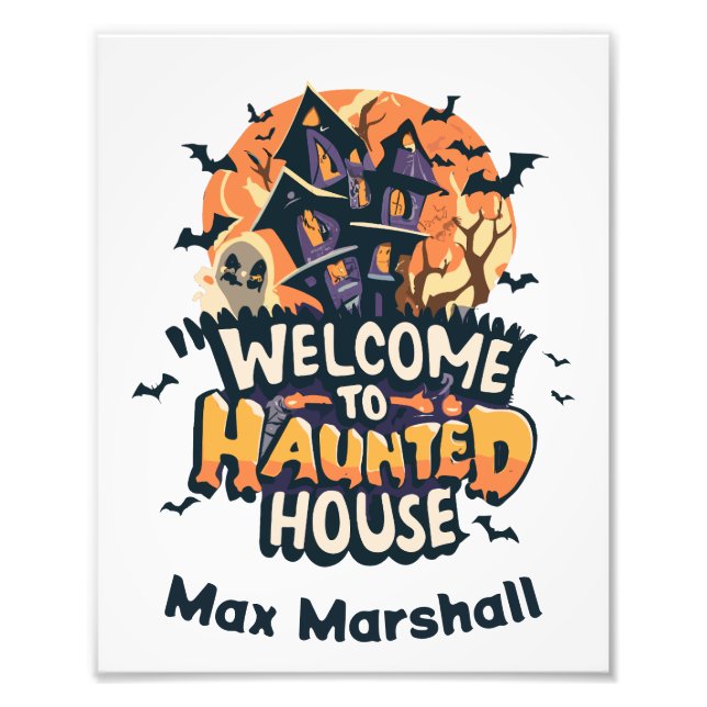 Welcome to Haunted House - Scary Sweetheart Photo Print (Front)