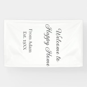 Welcome to home real estate house inauguration est banner
