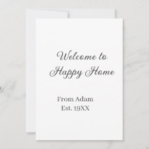 Welcome to home real estate house inauguration est invitation