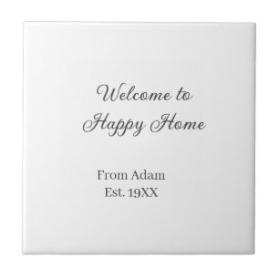 Welcome to home real estate house inauguration est tile