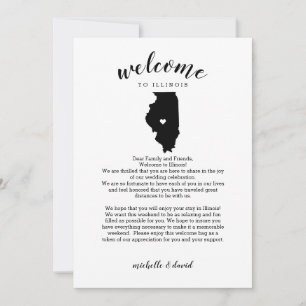 Welcome to Illinois   Wedding Letter & Itinerary