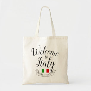 Welcome to Italy   Destination Wedding Custom Tote Bag