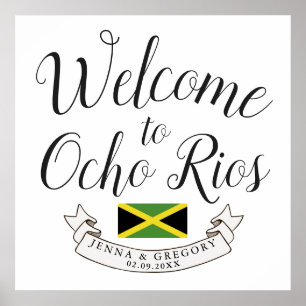 Welcome to Jamaica   Destination Wedding Custom Poster