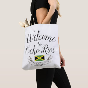 Welcome to Jamaica   Destination Wedding Custom Tote Bag