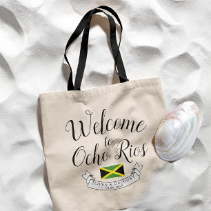 Welcome to Jamaica   Destination Wedding Custom Tote Bag