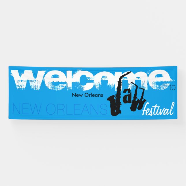 Welcome to Jazz Festival Banner (Horizontal)