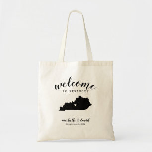 Welcome to Kentucky   State Silhouette Wedding Tote Bag