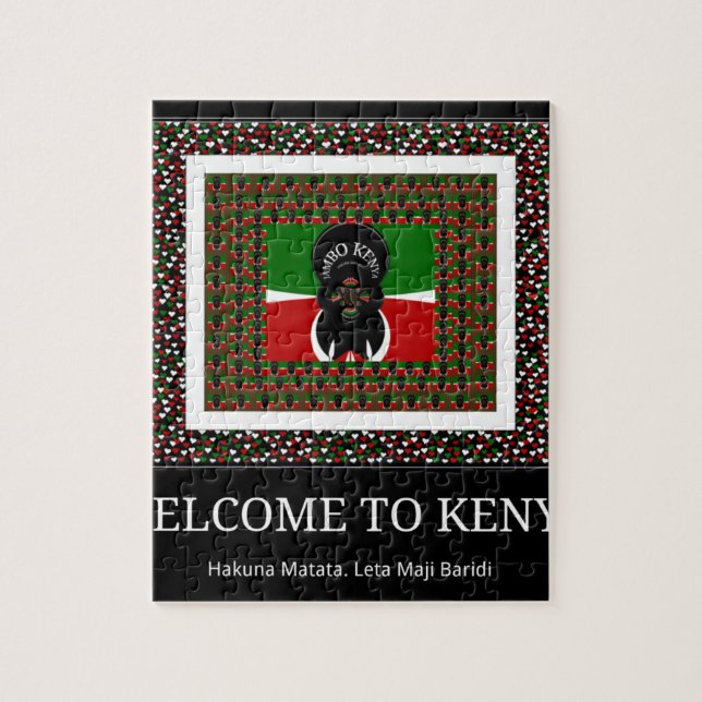 Welcome to Kenya Hakuna Matata Jigsaw Puzzle (Vertical)