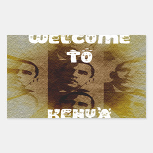 Welcome to Kenya Rectangular Sticker