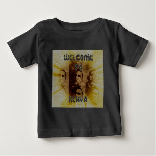 Welcome to Kenya with Obama Collage Baby T-Shirt