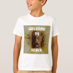 Welcome to Kenya with Obama Collage   T-Shirt