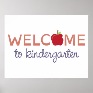 Welcome To Kindergarten Poster
