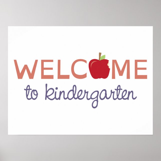 Welcome To Kindergarten Poster (Front)