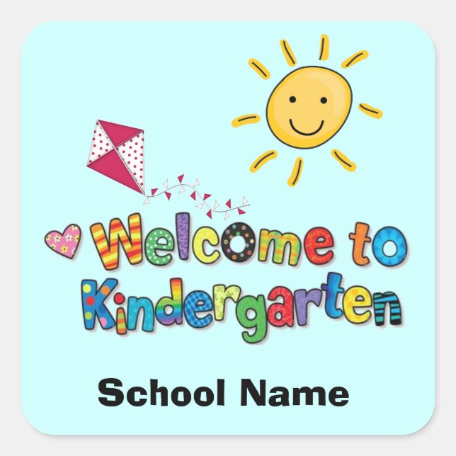 Welcome to Kindergarten Stickers (Front)