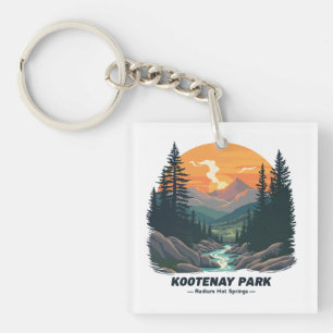 Welcome to Kootenay National Canadian Park Key Ring