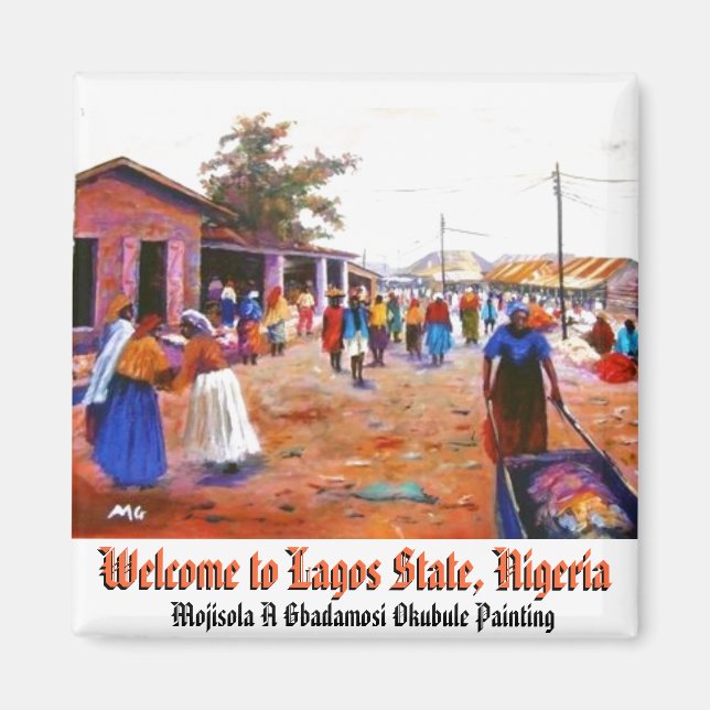 Welcome to Lagos State, Nigeria Magnet (Front)